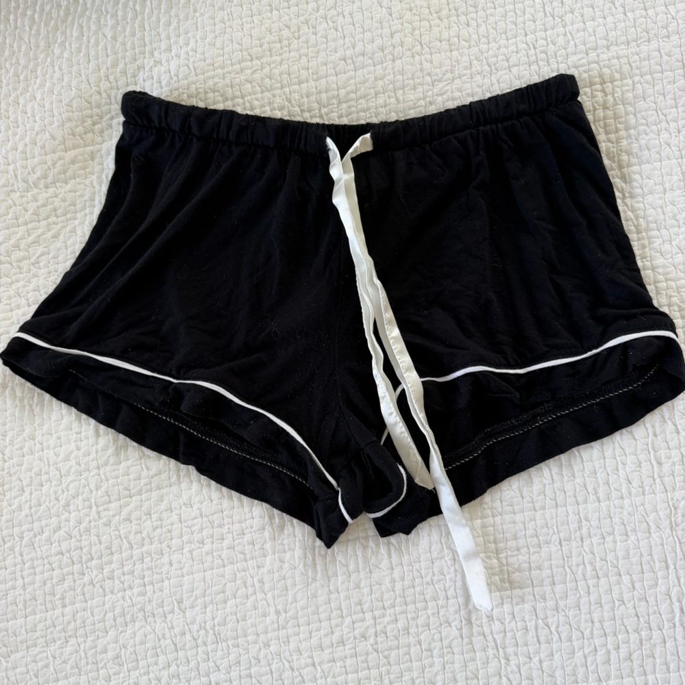 black pj shorts